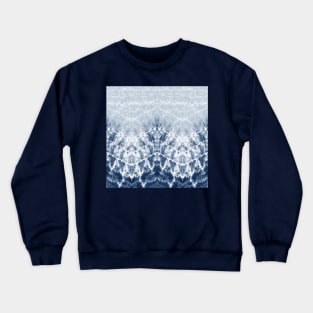 Navy Zig-Zag Tie-Dye Crewneck Sweatshirt